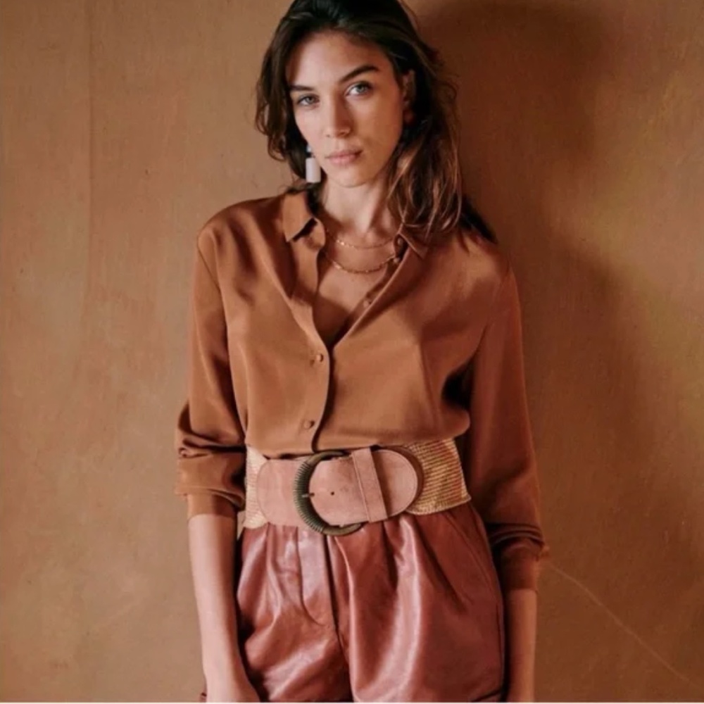 Sezane Ann Silk Shirt